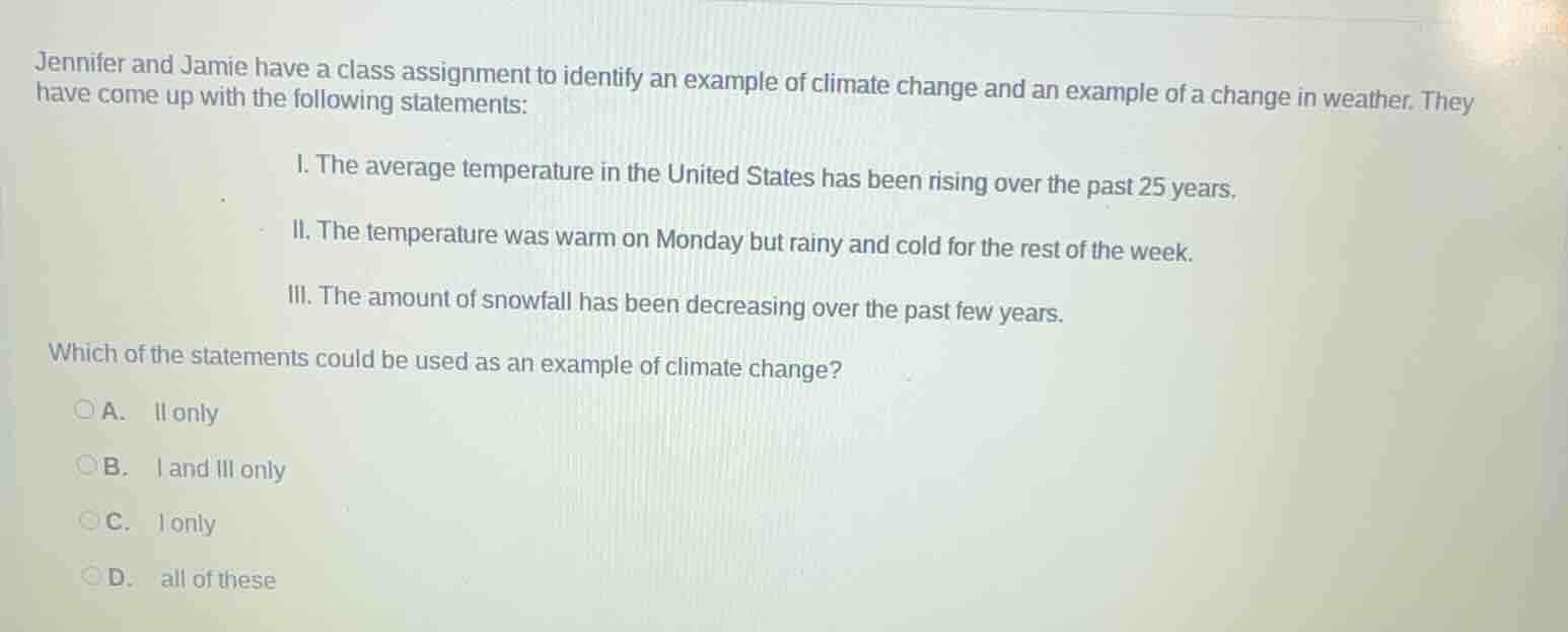 jennifer and jamie have a class assignment to identify an example of cl…