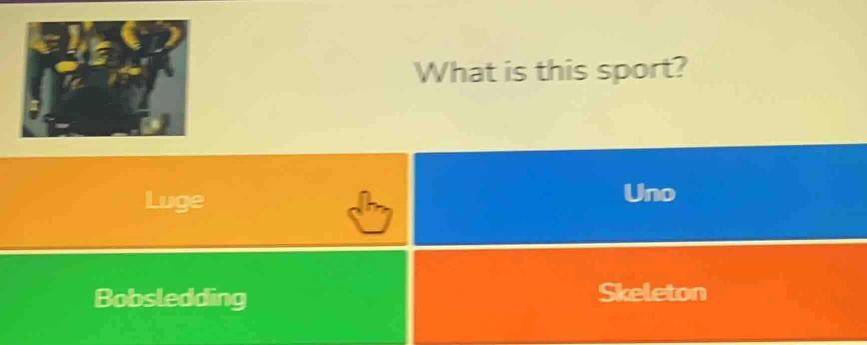 what is this sport? luge uno bobsledding skeleton