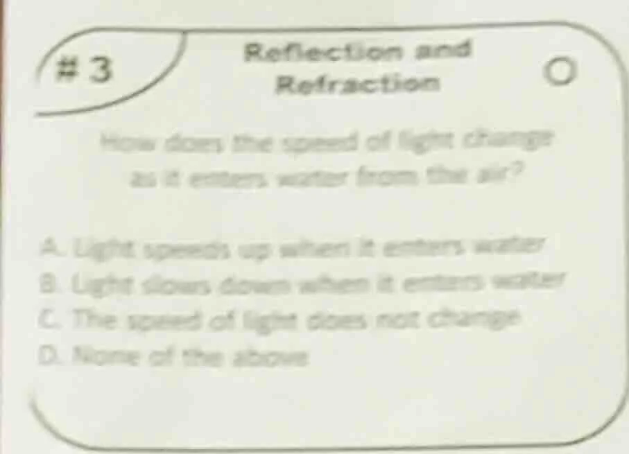 # 3 reflection and refraction how does the speed of light change as it …