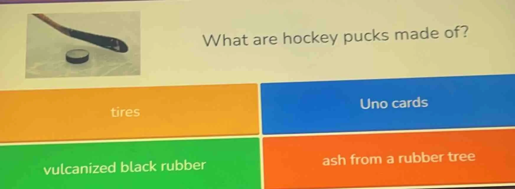what are hockey pucks made of? tires uno cards vulcanized black rubber …