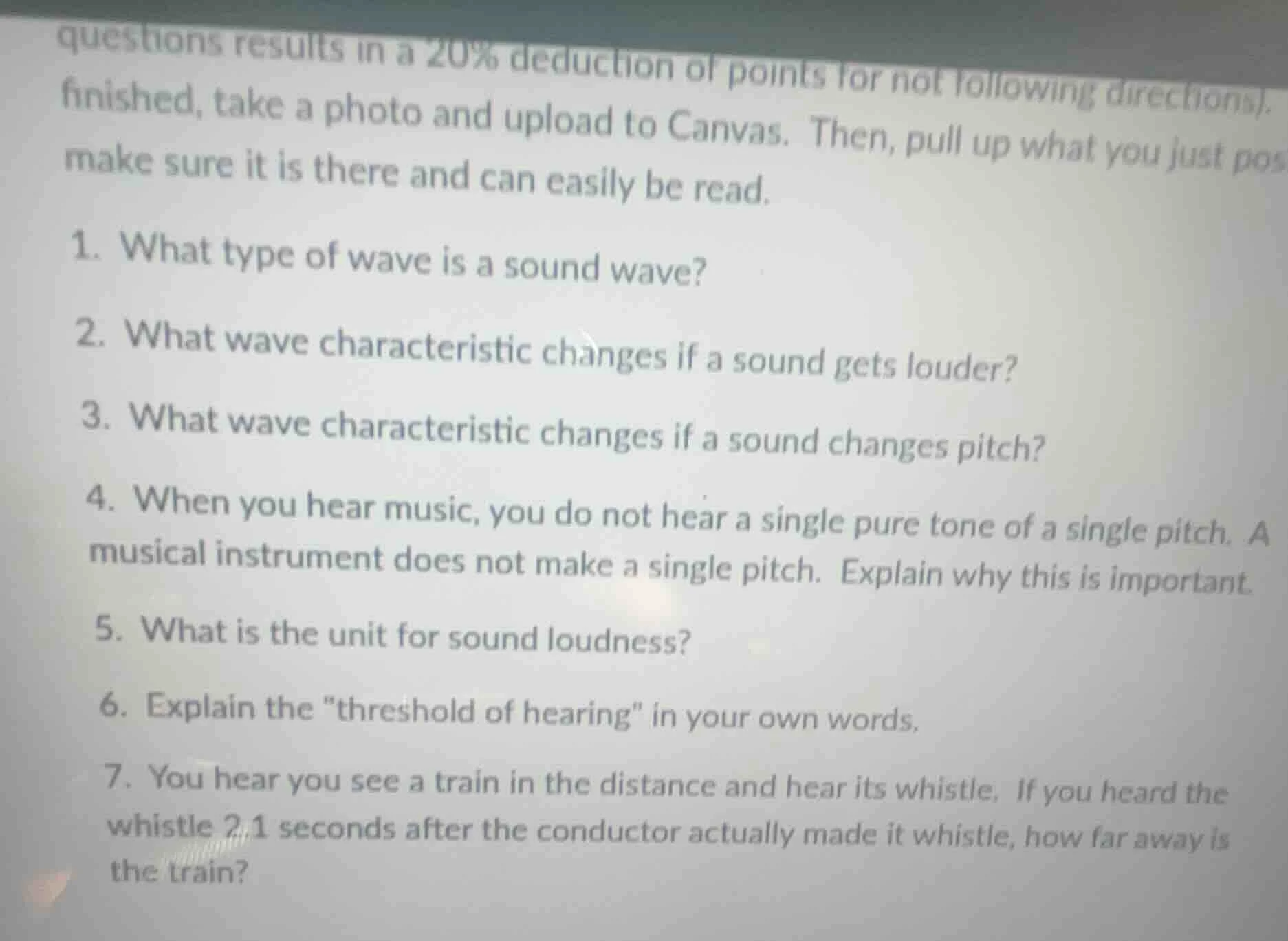 questions results in a 20% deduction of points for not following direct…