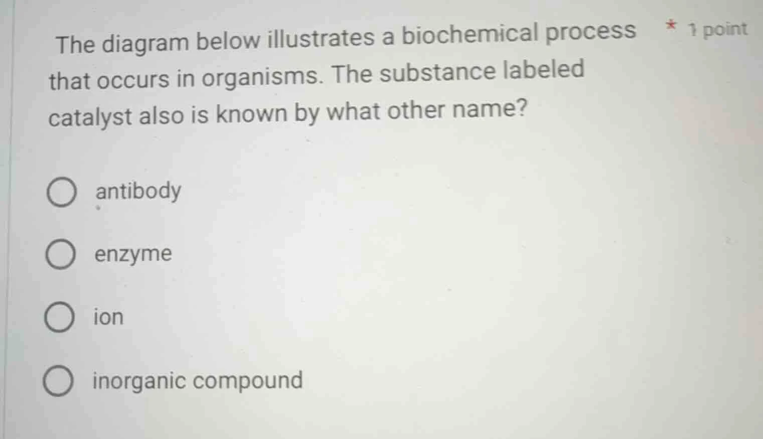 the diagram below illustrates a biochemical process that occurs in orga…