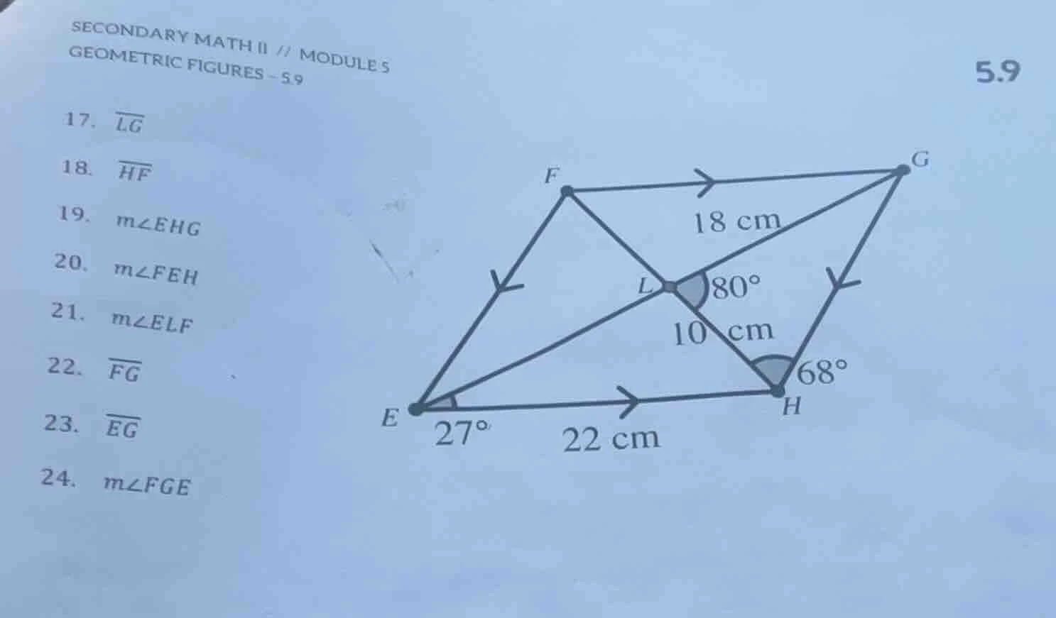 secondary math ii // module 5 geometric figures - 5.9 17. $overline{lg}…