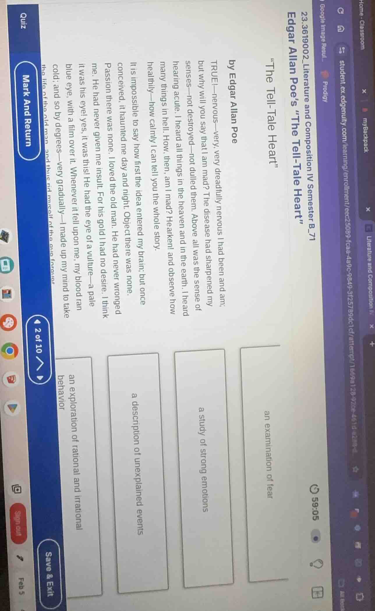 edgar allan poe’s “the tell - tale heart” “the tell - tale heart” by ed…