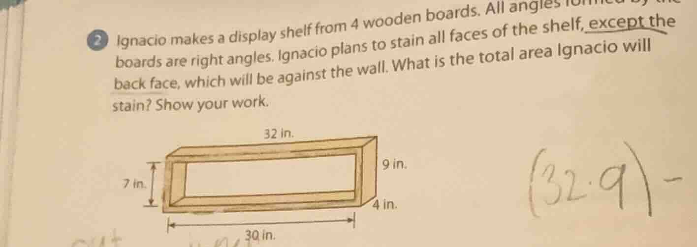 2 ignacio makes a display shelf from 4 wooden boards. all angles boards…