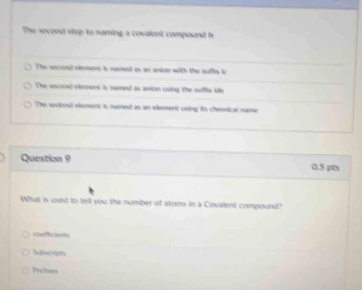 the second step to naming a covalent compound is the second element is …