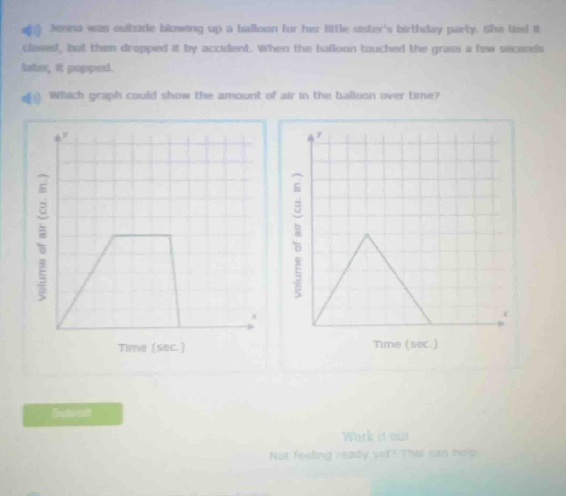 jorena was outside blowing up a balloon for her little sisters birthday…