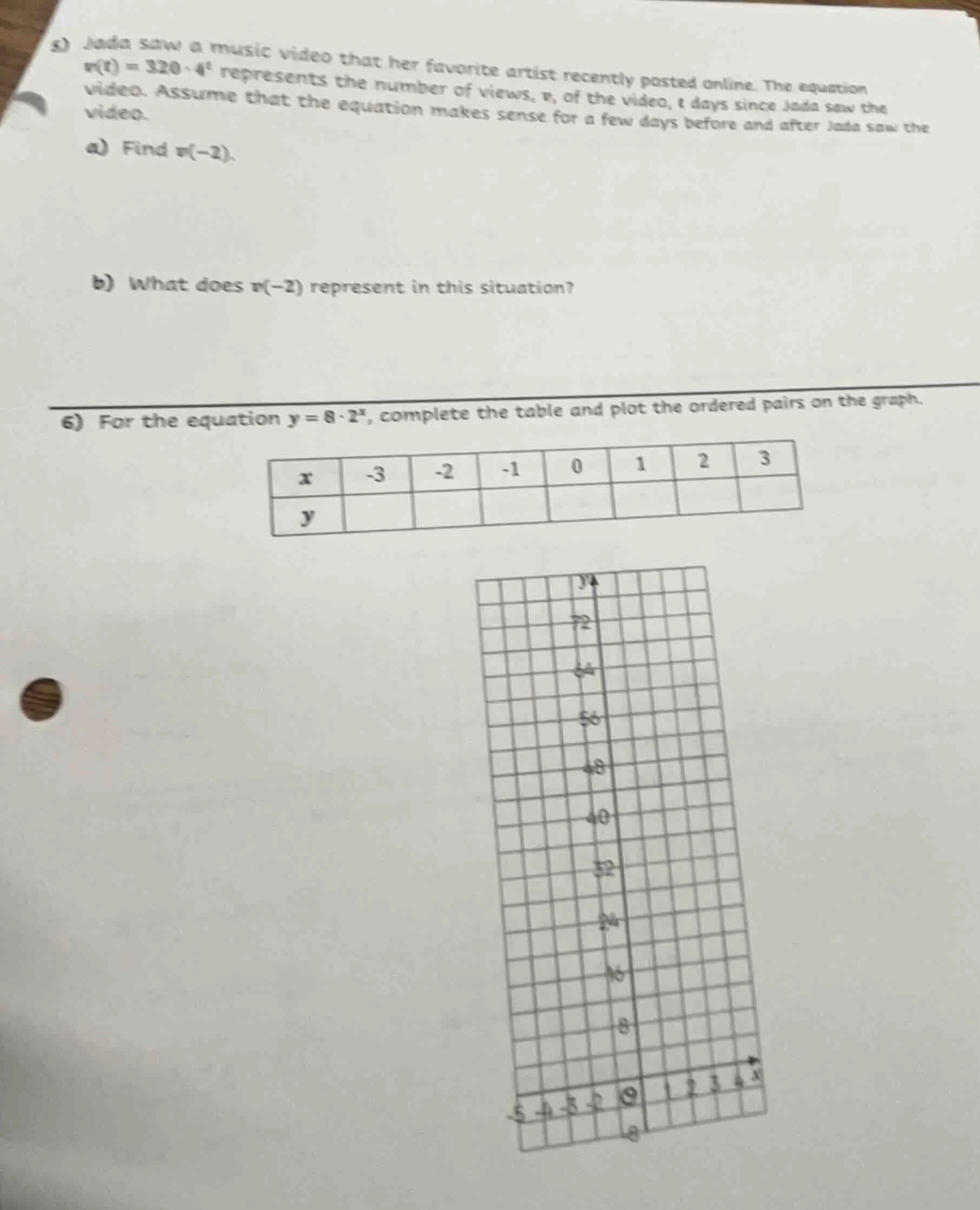 5) jada saw a music video that her favorite artist recently posted onli…