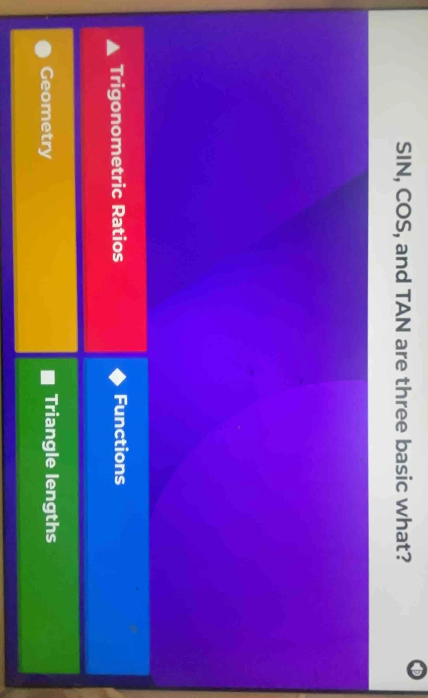 sin, cos, and tan are three basic what? trigonometric ratios functions …
