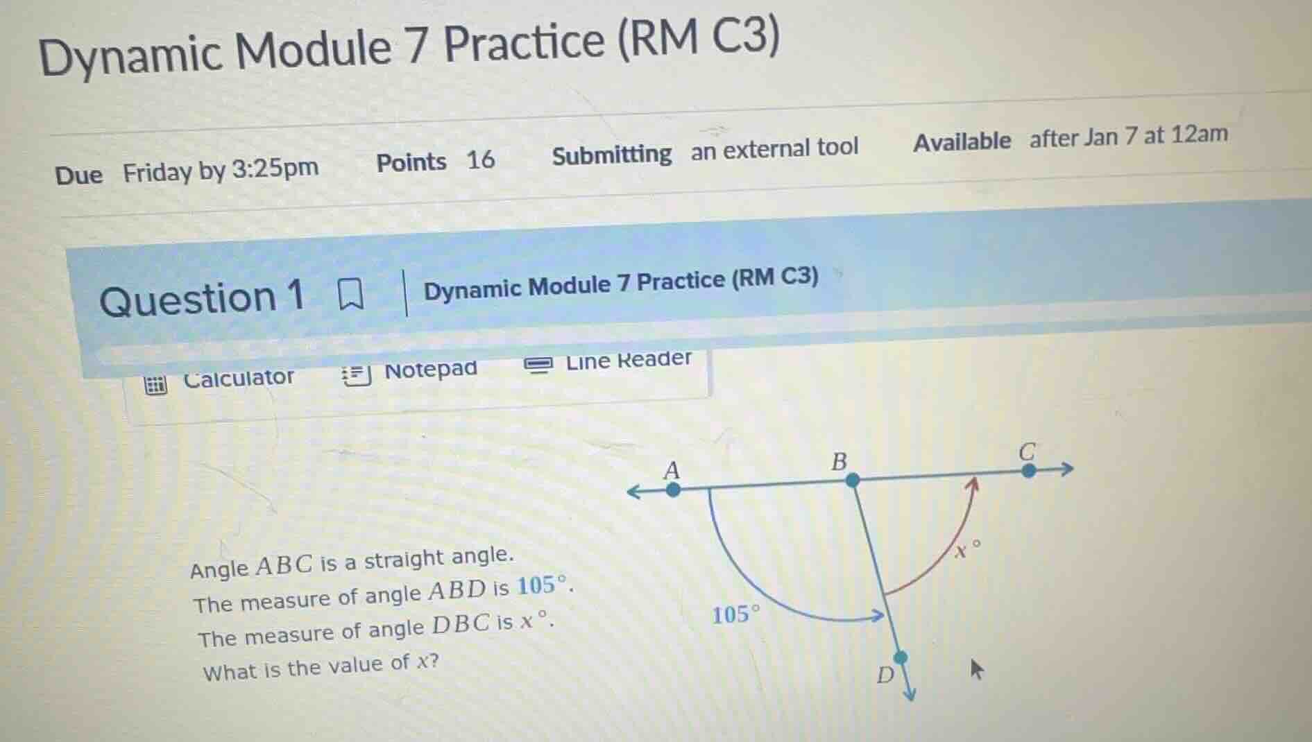 dynamic module 7 practice (rm c3) due friday by 3:25pm points 16 submit…