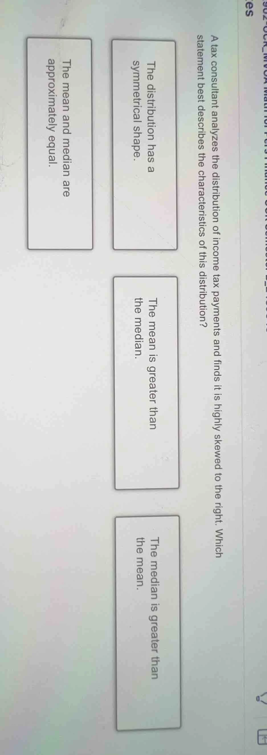 a tax consultant analyzes the distribution of income tax payments and f…
