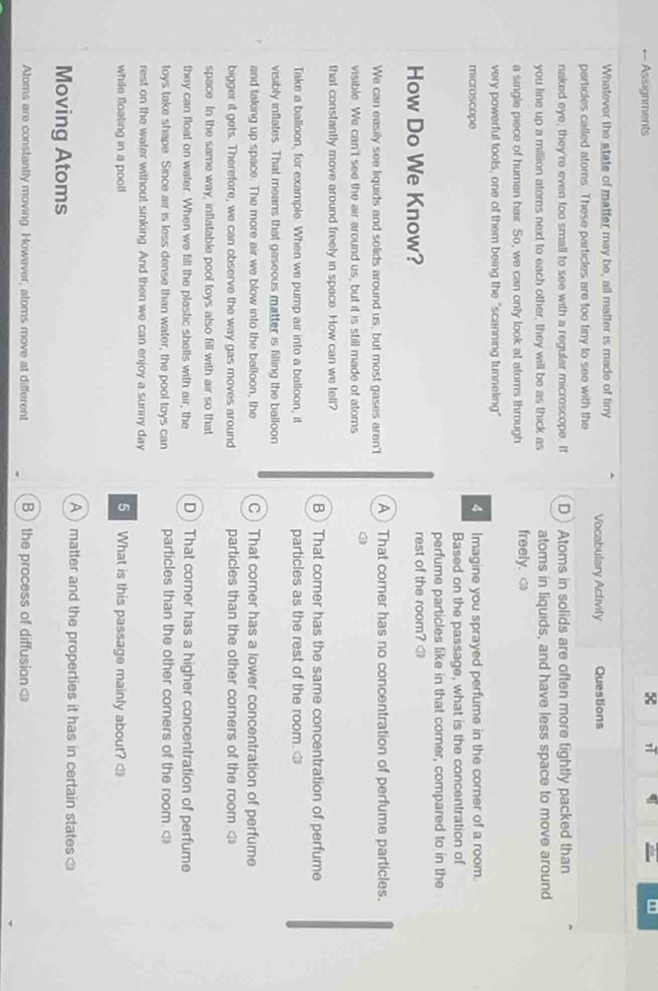 vocabulary activity questions d atoms in solids are often more tightly …