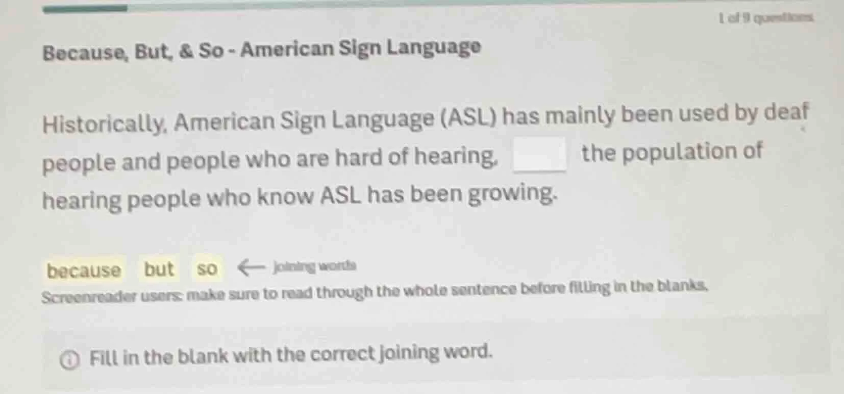 because, but, & so - american sign language historically, american sign…