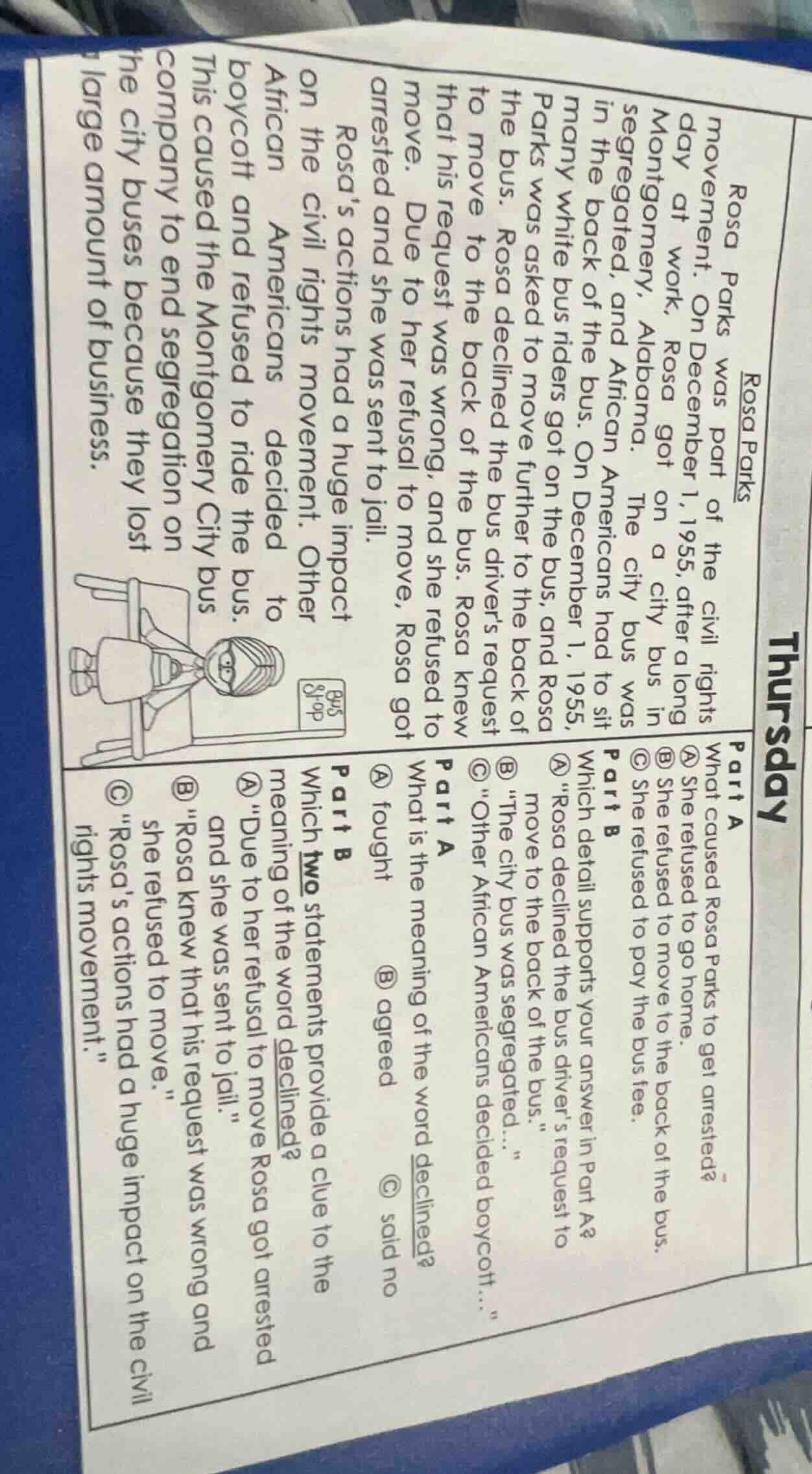 rosa parks rosa parks was part of the civil rights movement. on decembe…