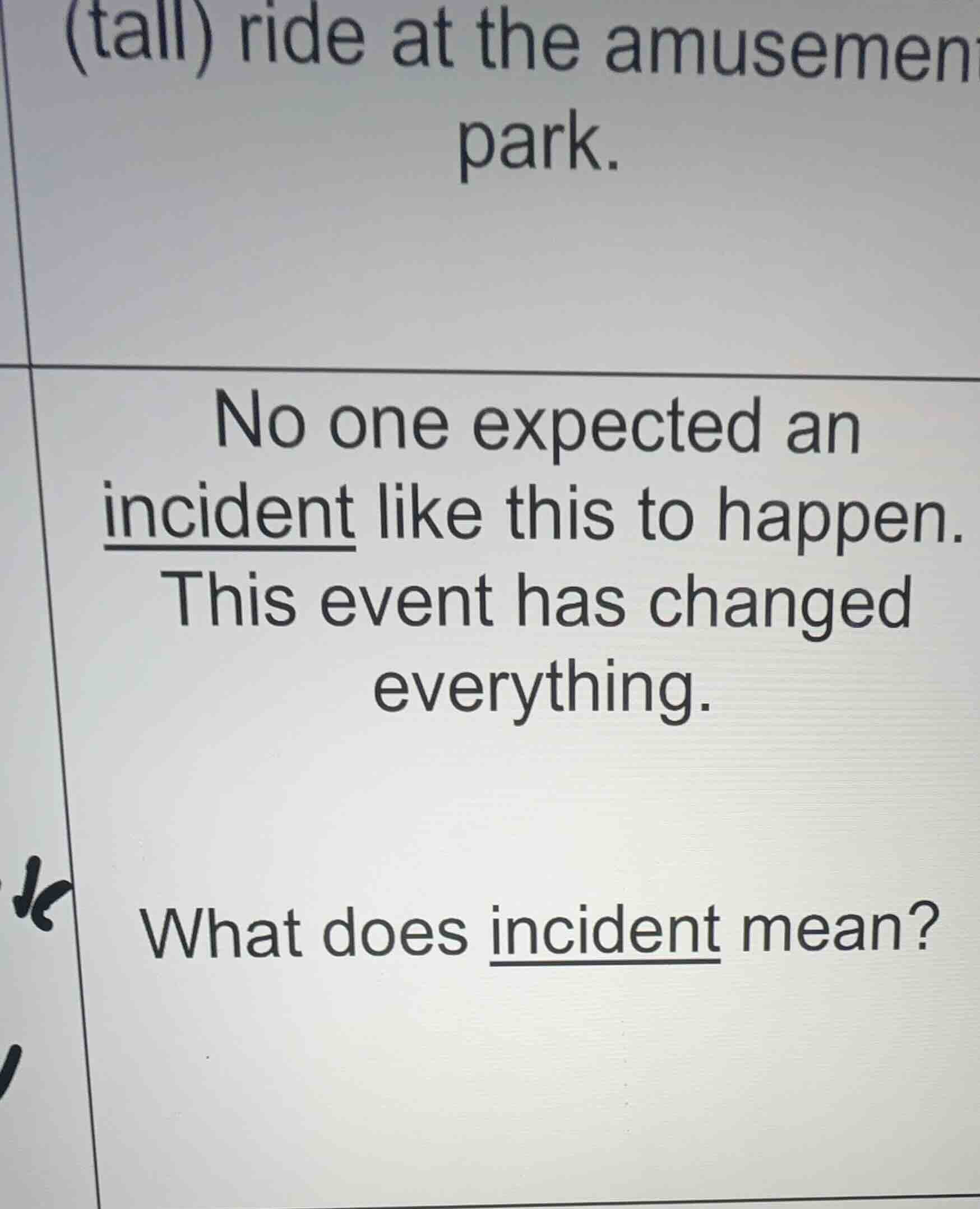 no one expected an incident like this to happen. this event has changed…