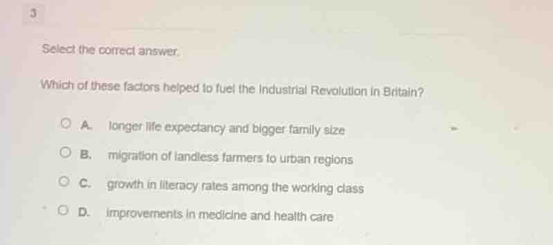 3 select the correct answer. which of these factors helped to fuel the …