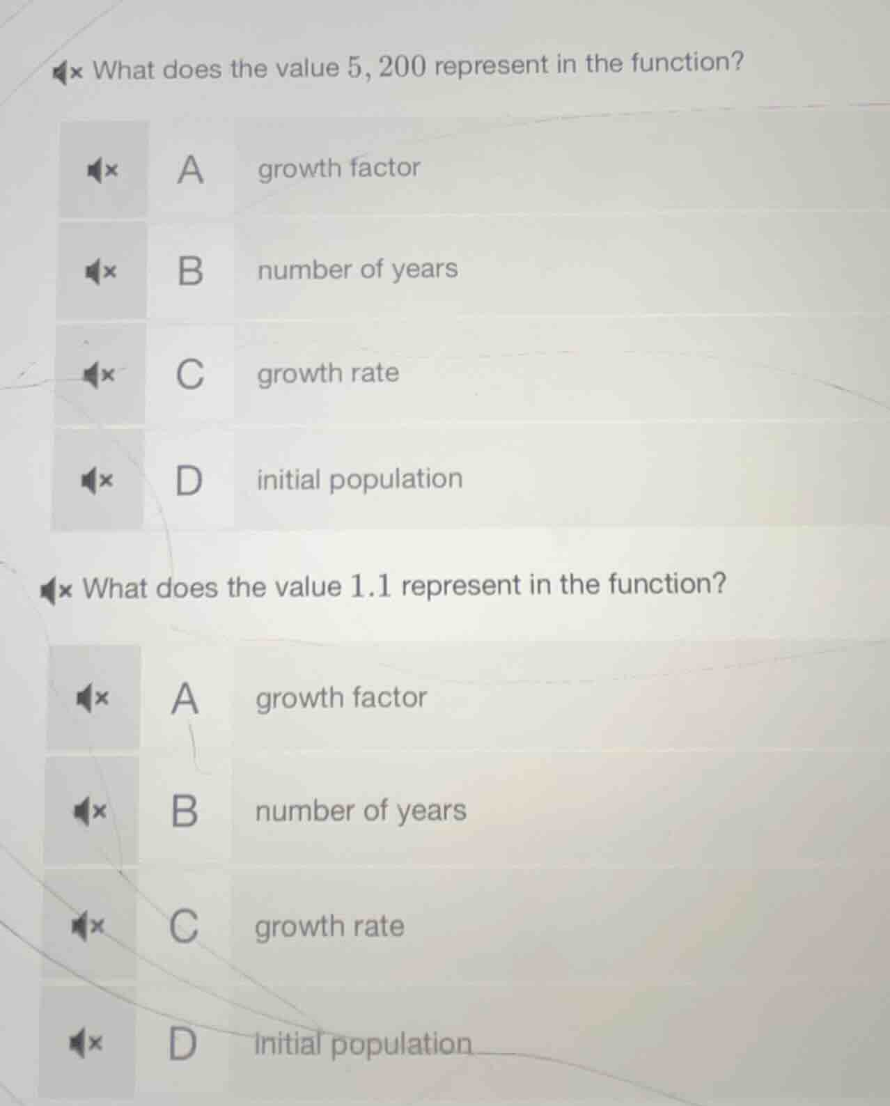 what does the value 5,200 represent in the function? a growth factor b …