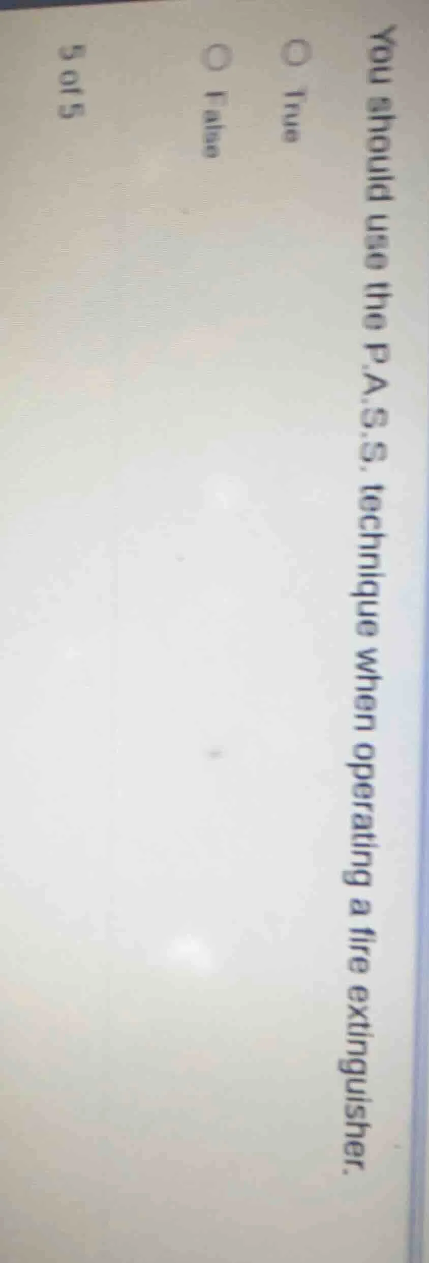 you should use the p.a.s.s. technique when operating a fire extinguishe…