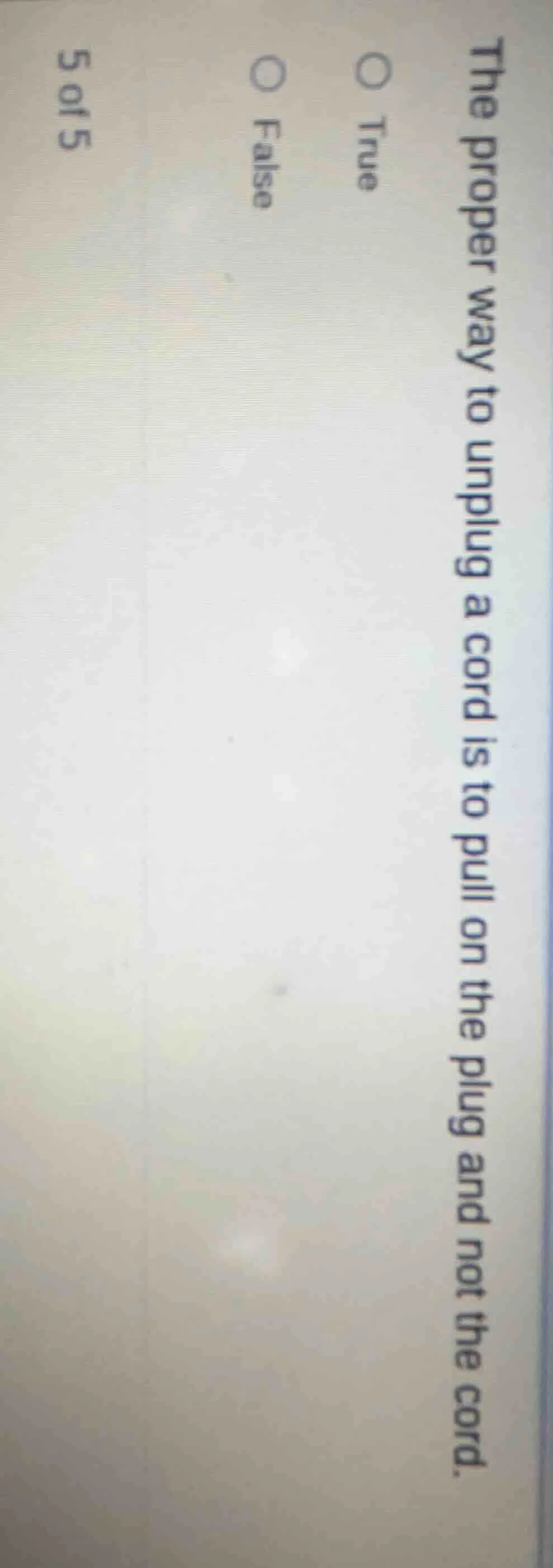 the proper way to unplug a cord is to pull on the plug and not the cord…