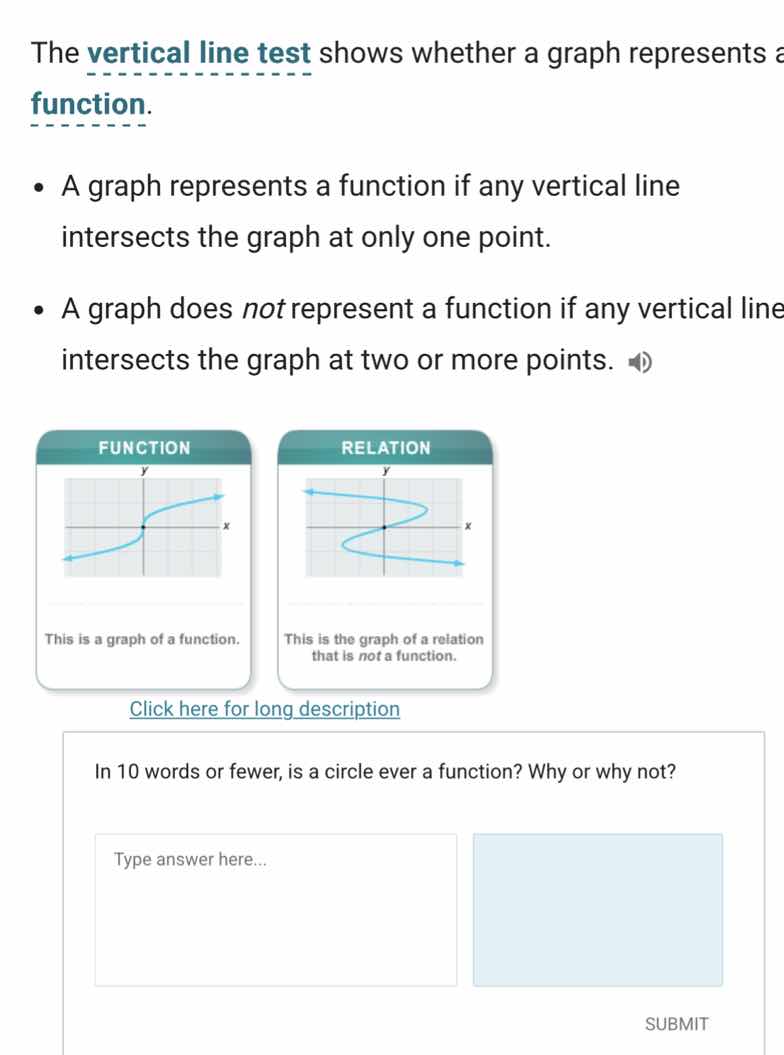 the vertical line test shows whether a graph represents a function. - a…