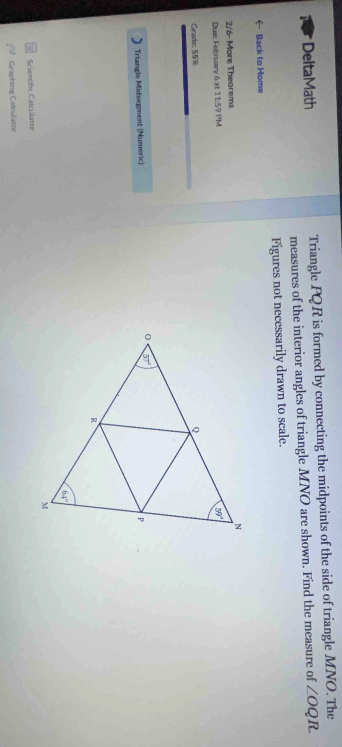triangle pqr is formed by connecting the midpoints of the side of trian…