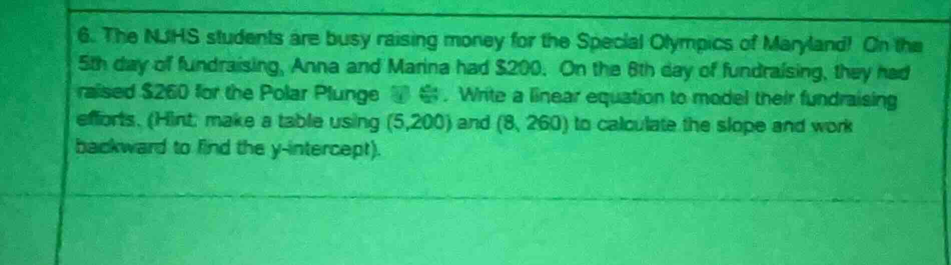 6. the njhs students are busy raising money for the special olympics of…