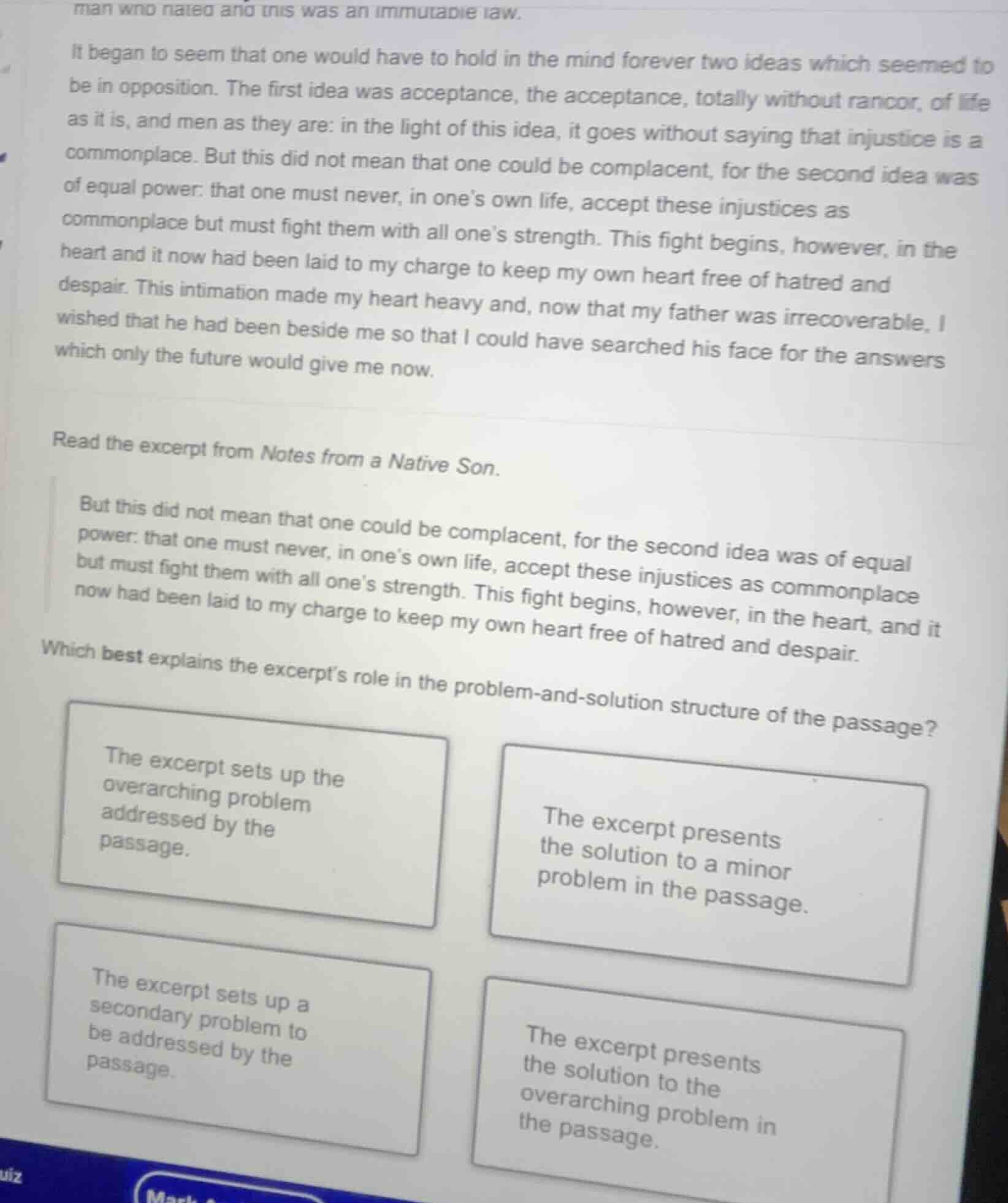 read the excerpt from notes from a native son. but this did not mean th…