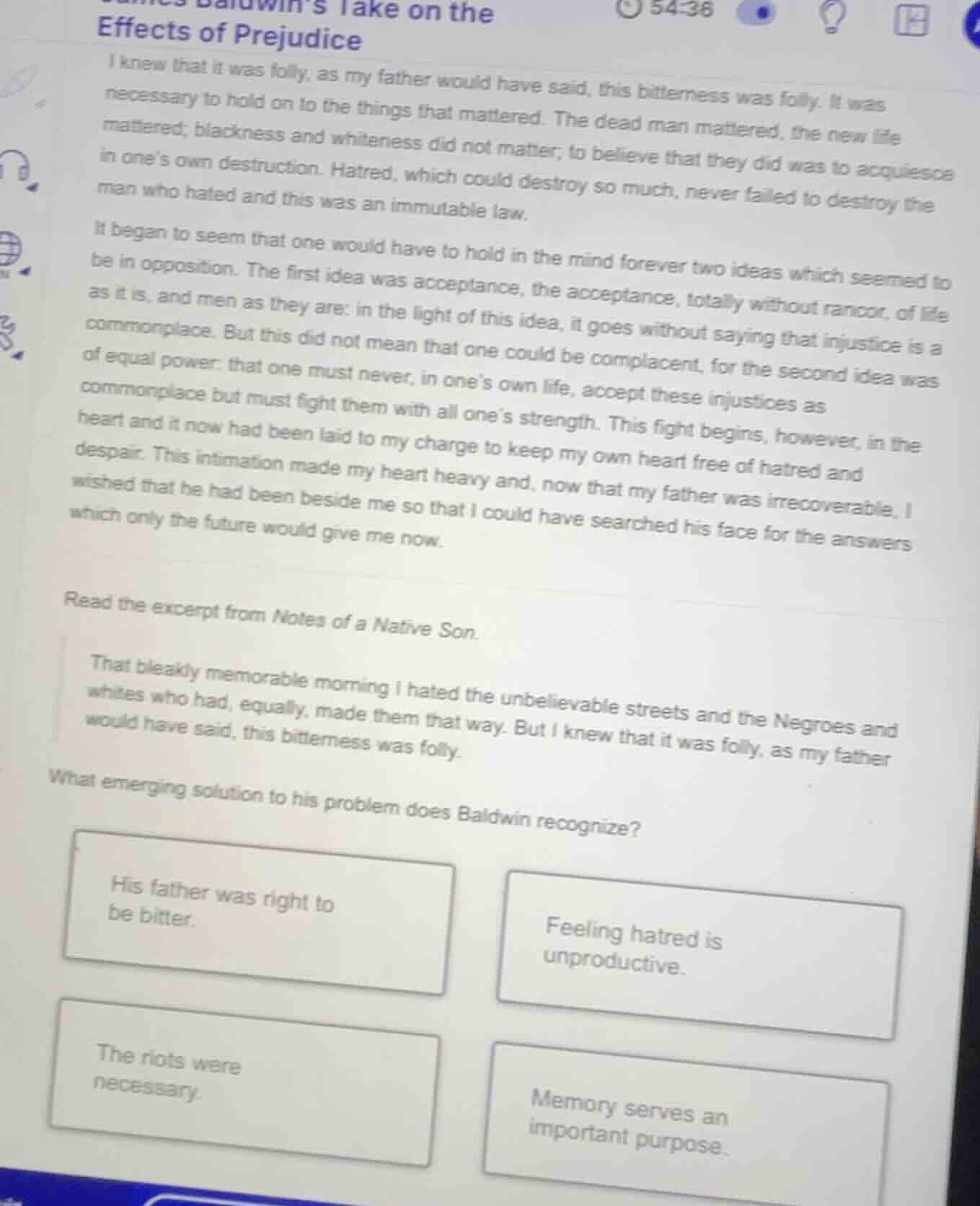 effects of prejudice i knew that it was folly, as my father would have …