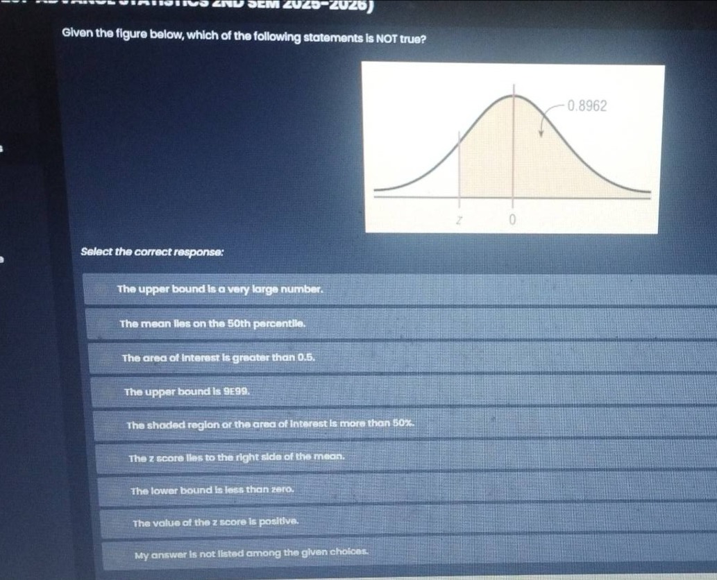 given the figure below, which of the following statements is not true? …