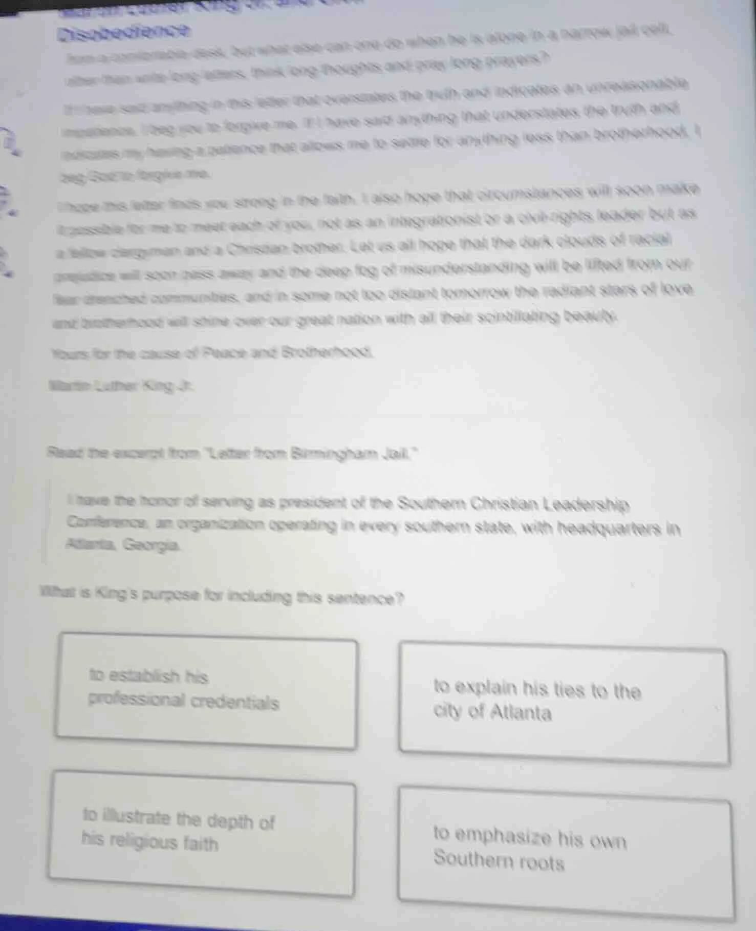 disobedience from a comfortable desk, but what else can one do when he …