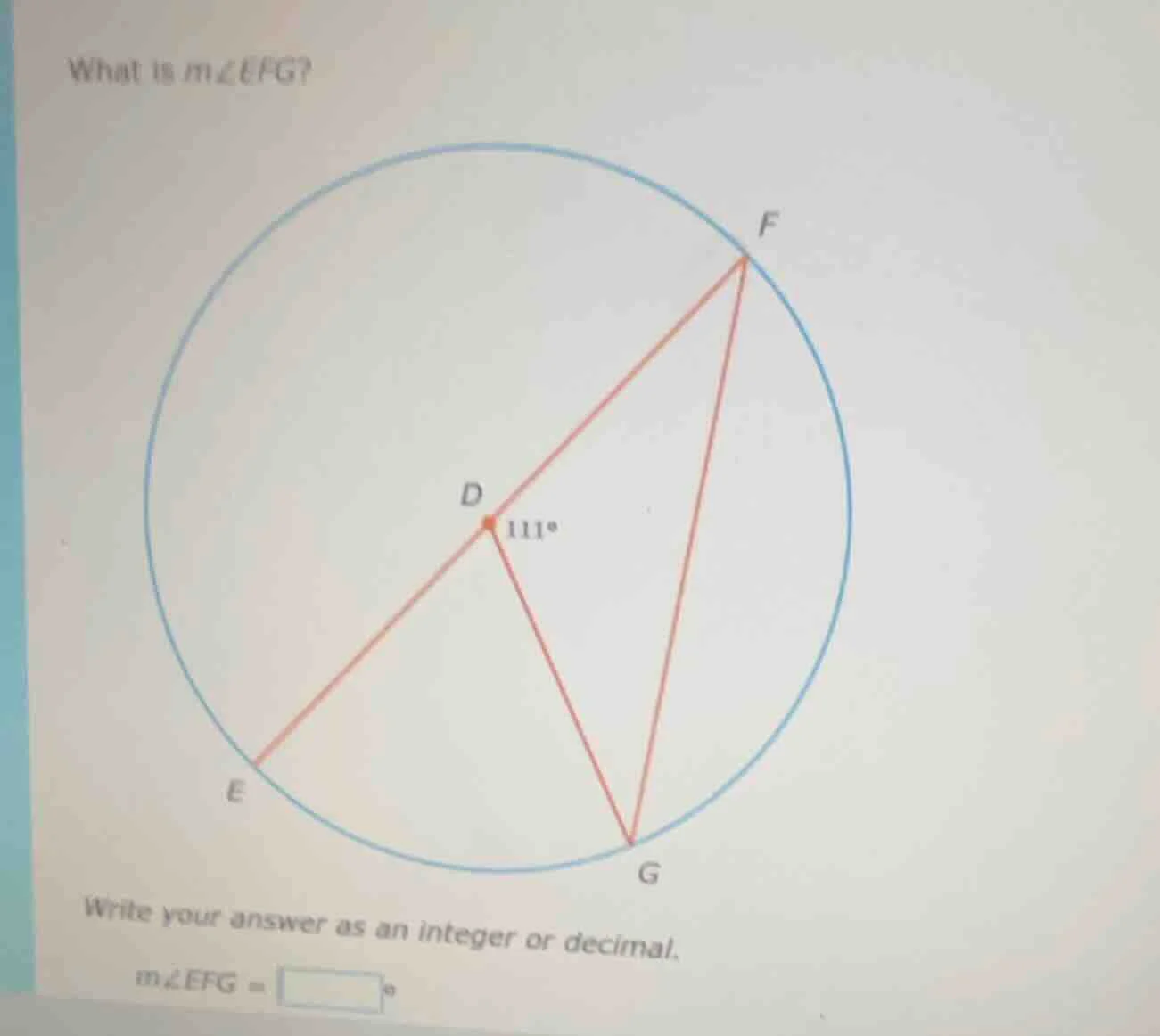 what is ( mangle efg )? write your answer as an integer or decimal. ( m…