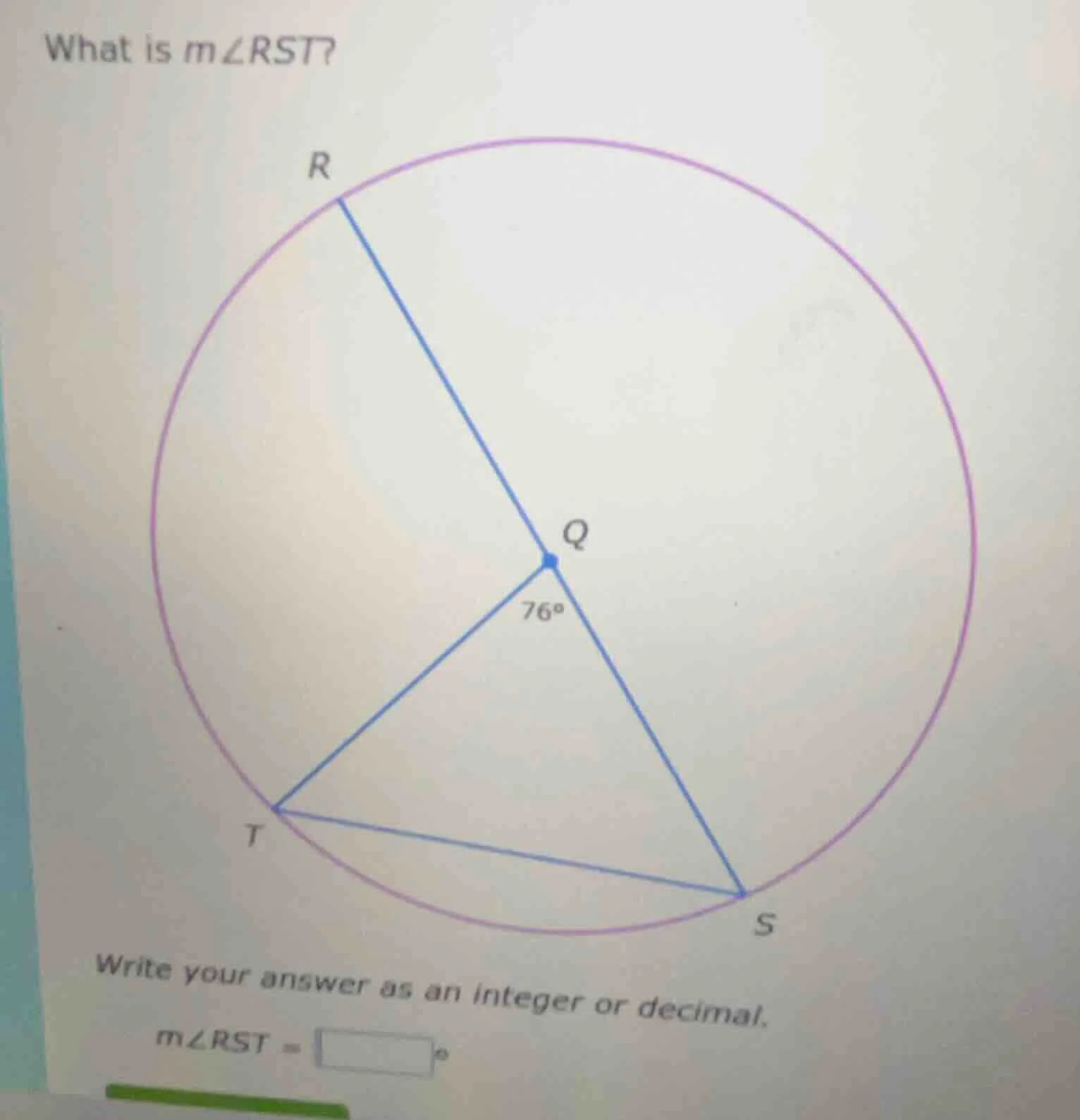 what is ( mangle rst )? write your answer as an integer or decimal. ( m…