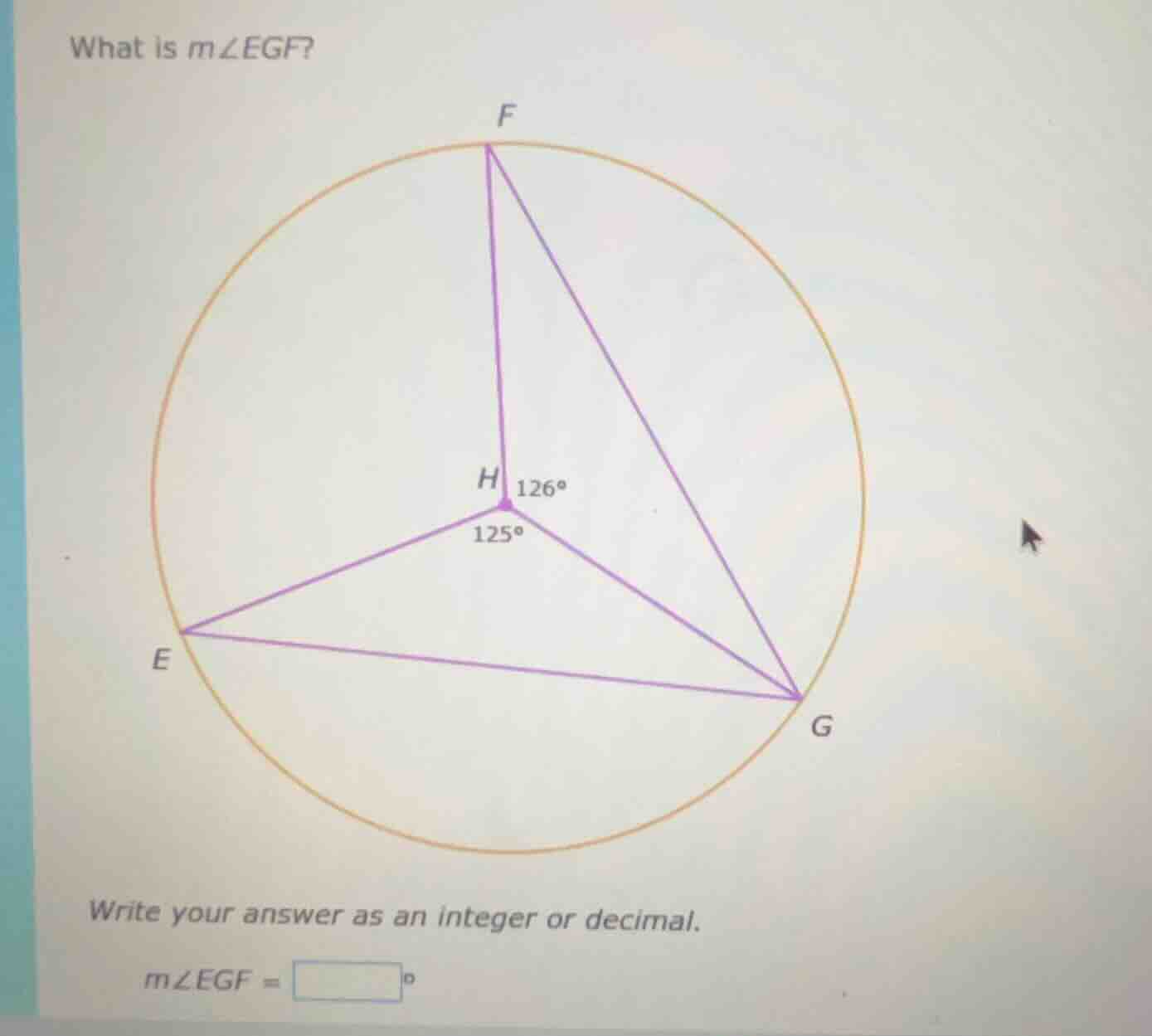 what is ( mangle egf )? write your answer as an integer or decimal. ( m…