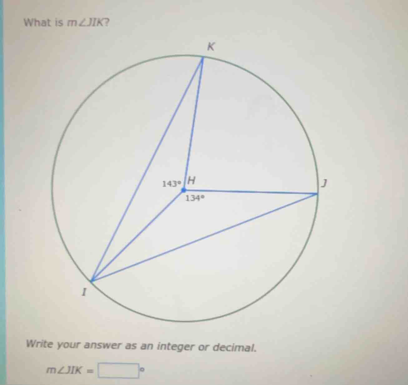 what is ( mangle jik )? write your answer as an integer or decimal. ( m…