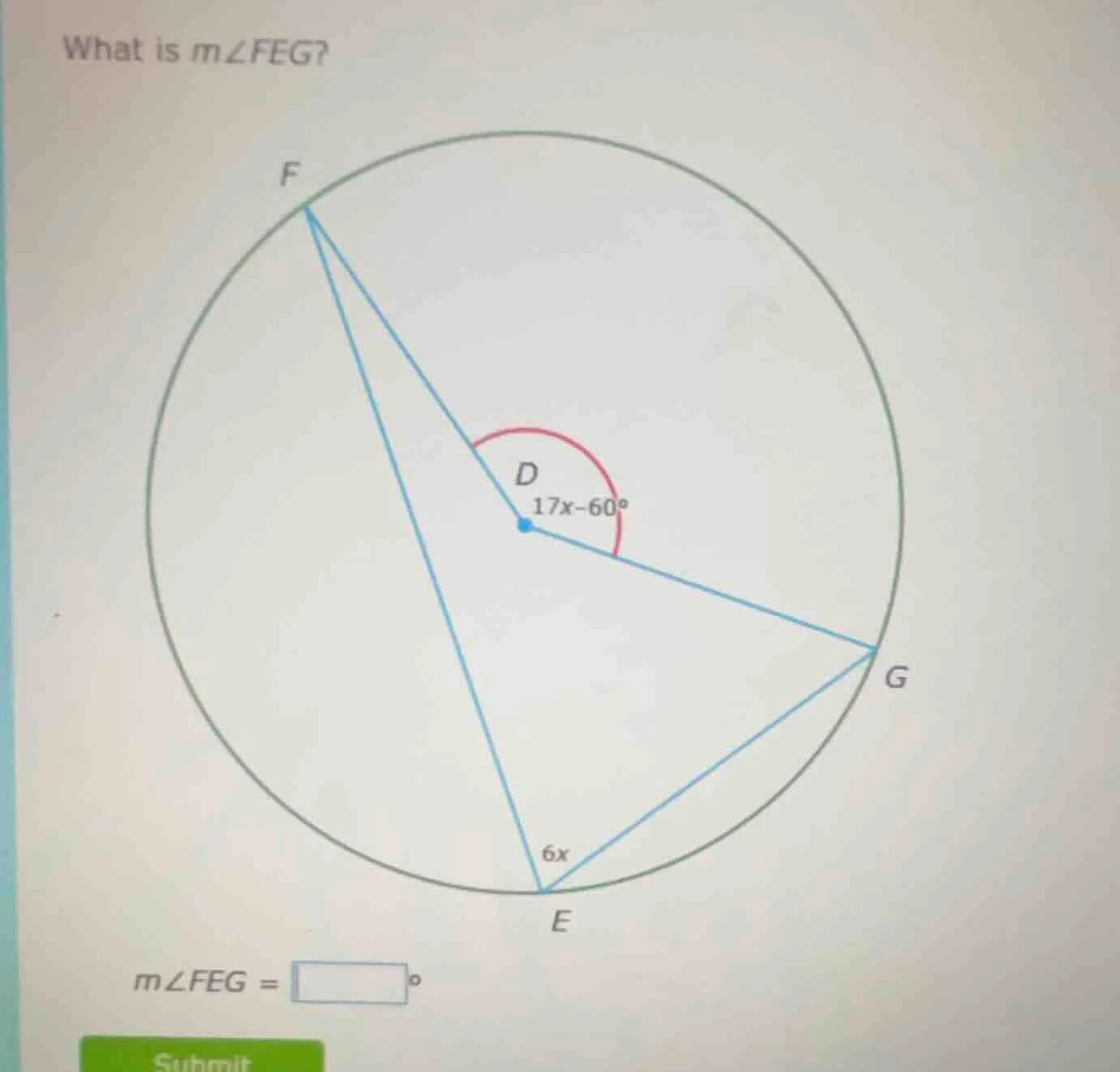 what is ( mangle feg )? ( mangle feg = square^circ )