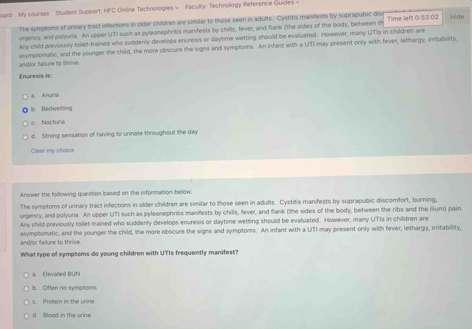 the symptoms of urinary tract infections in older children are similar …