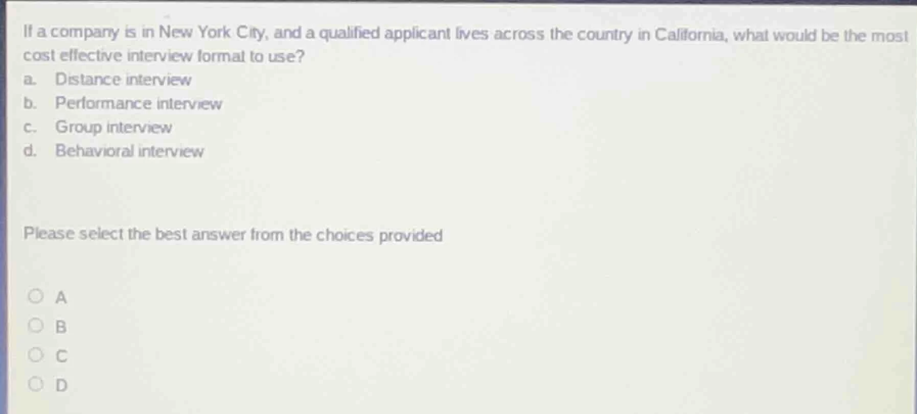 if a company is in new york city, and a qualified applicant lives acros…