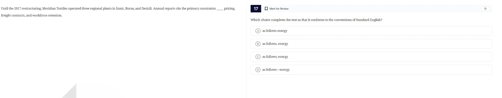 until the 2017 restructuring, meridian textiles operated three regional…