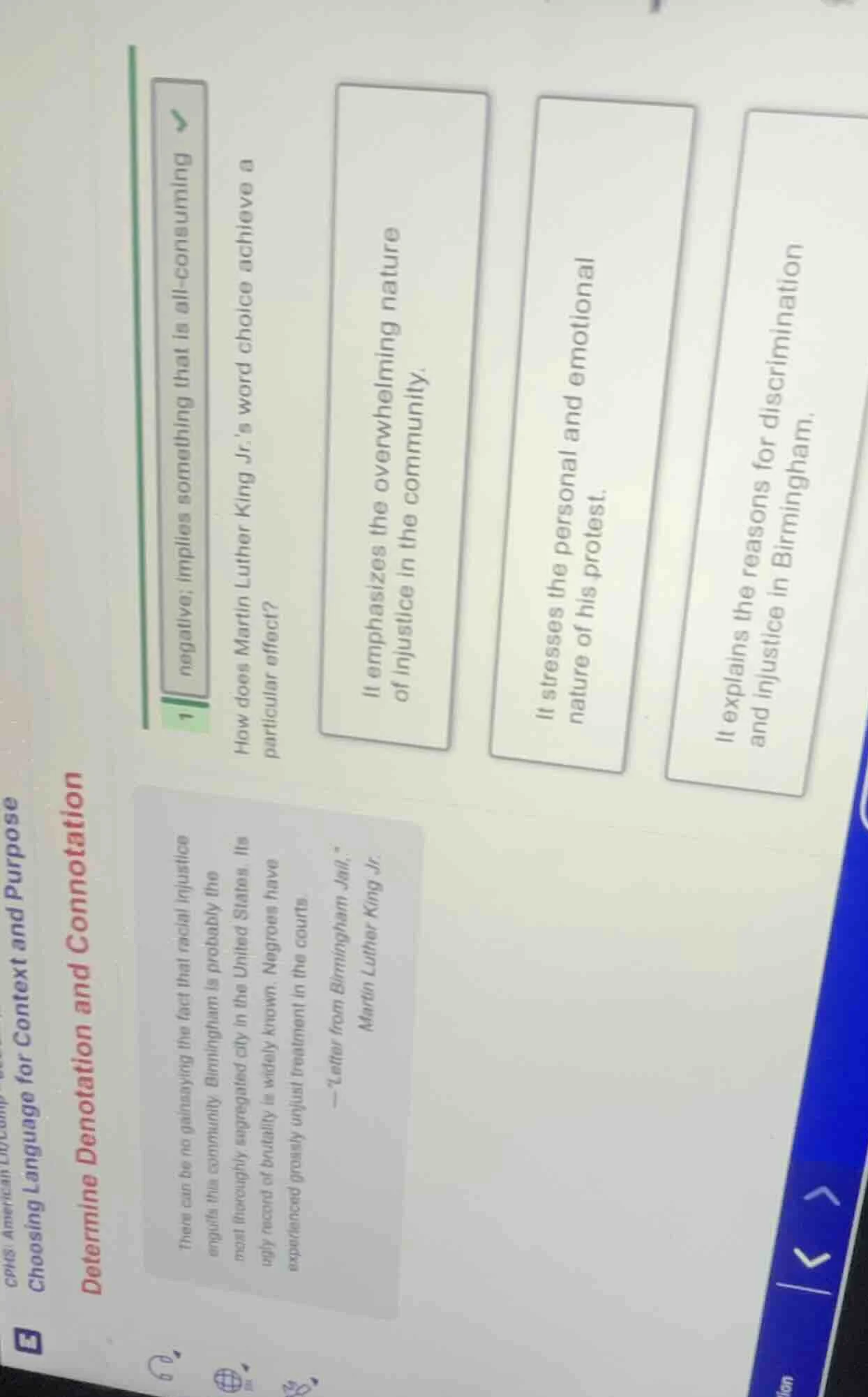 negative: implies something that is all - consuming how does martin lut…