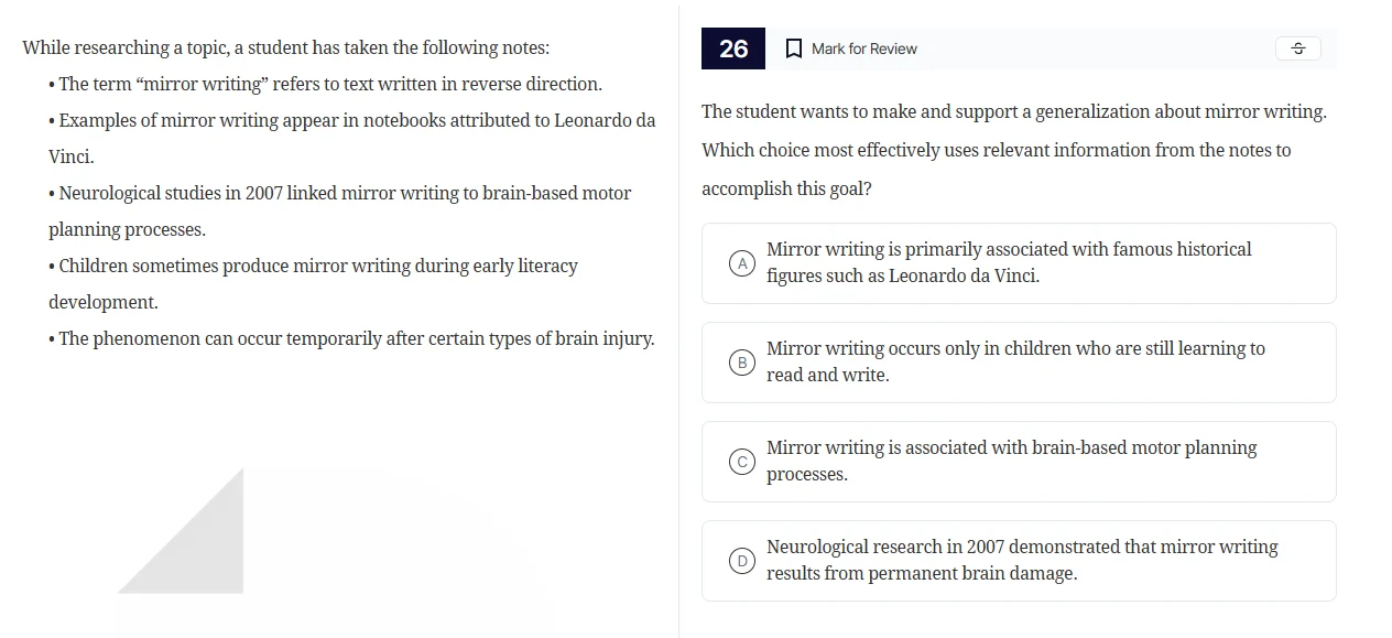 while researching a topic, a student has taken the following notes: - t…
