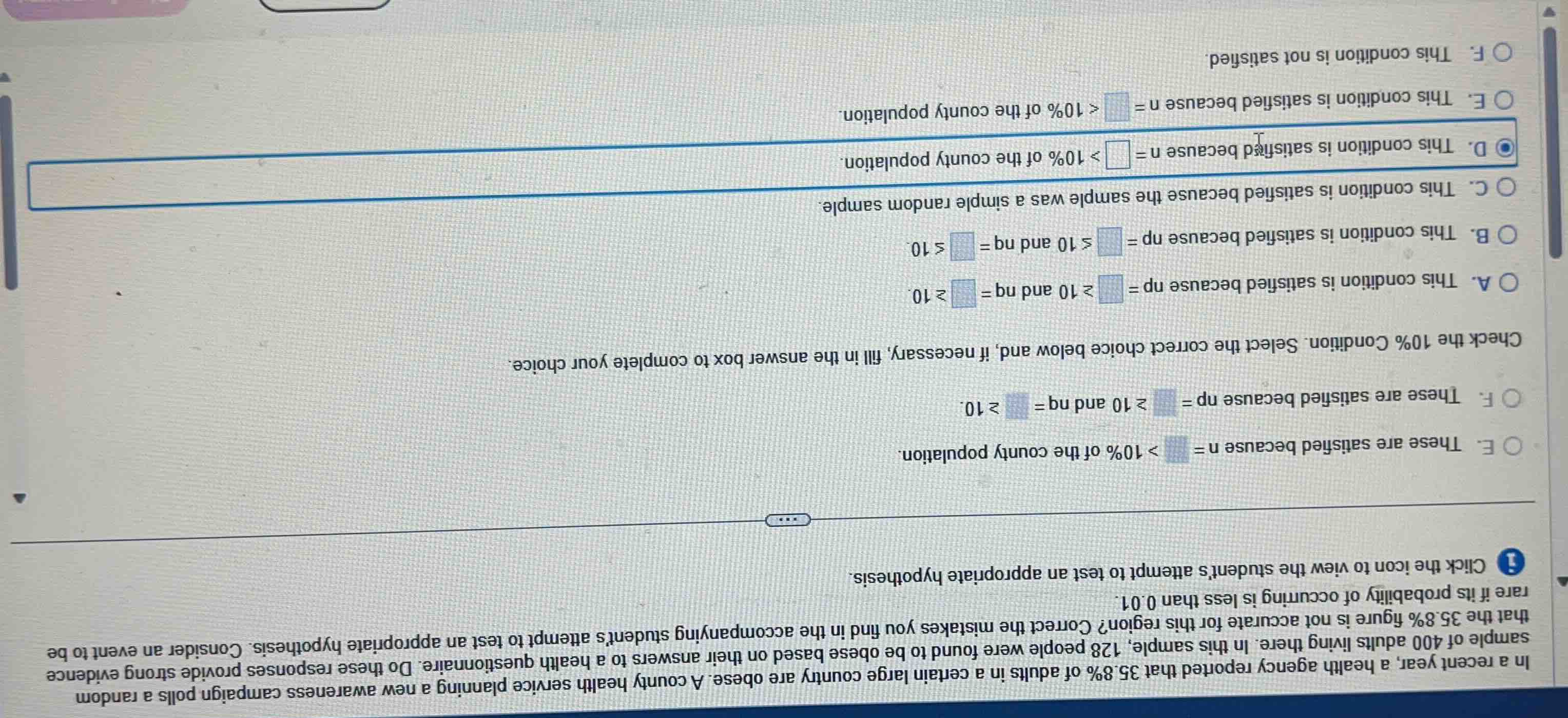 a county health service planning a new awareness campaign polls a rando…