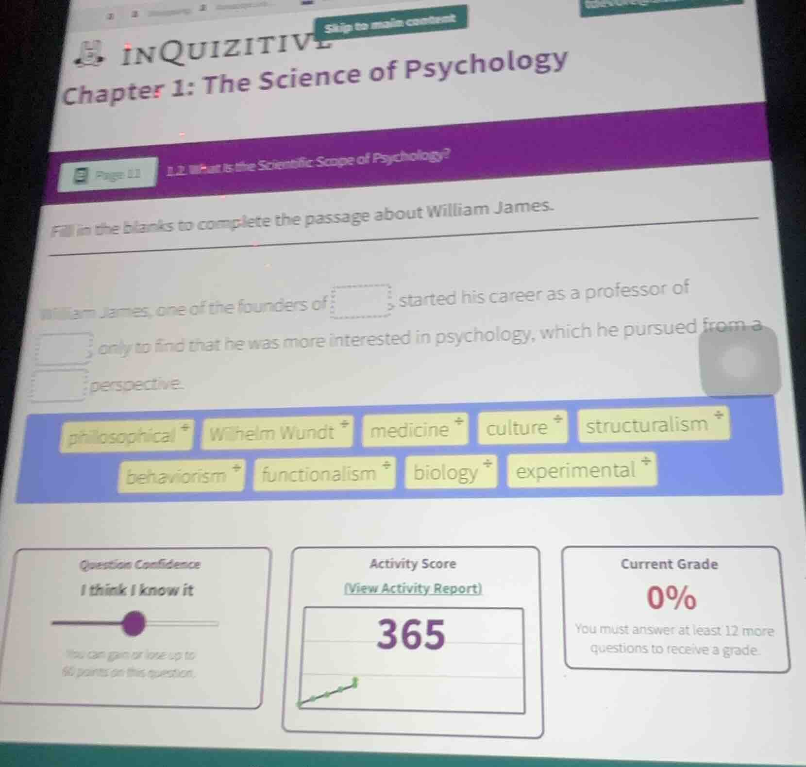 inquizitive chapter 1: the science of psychology 1.1 what is the scient…