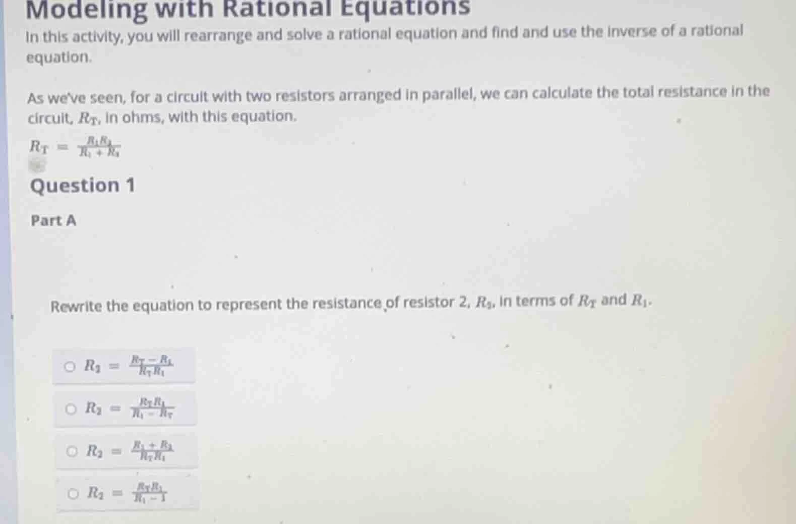 modeling with rational equations in this activity, you will rearrange a…