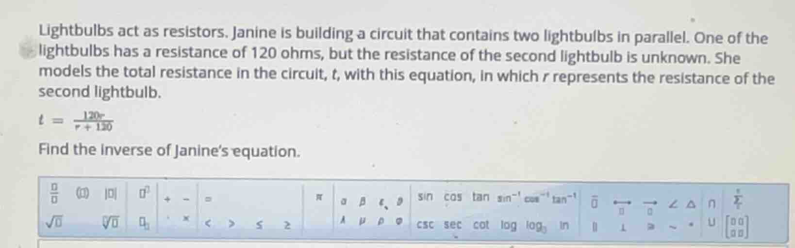 lightbulbs act as resistors. janine is building a circuit that contains…