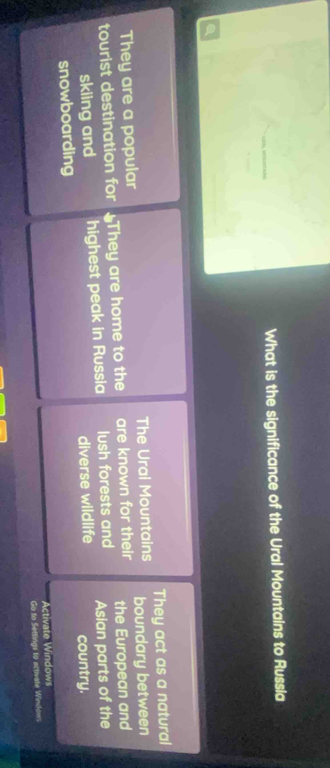 what is the significance of the ural mountains to russia they are a pop…