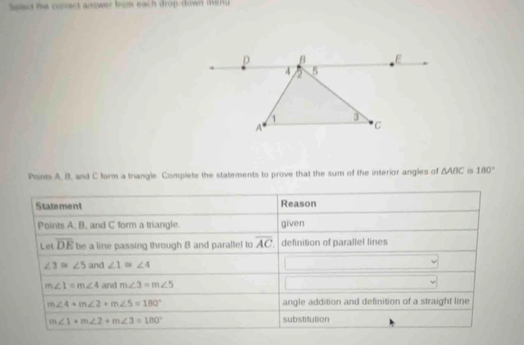 select the correct answer from each drop down menu points a, b, and c f…