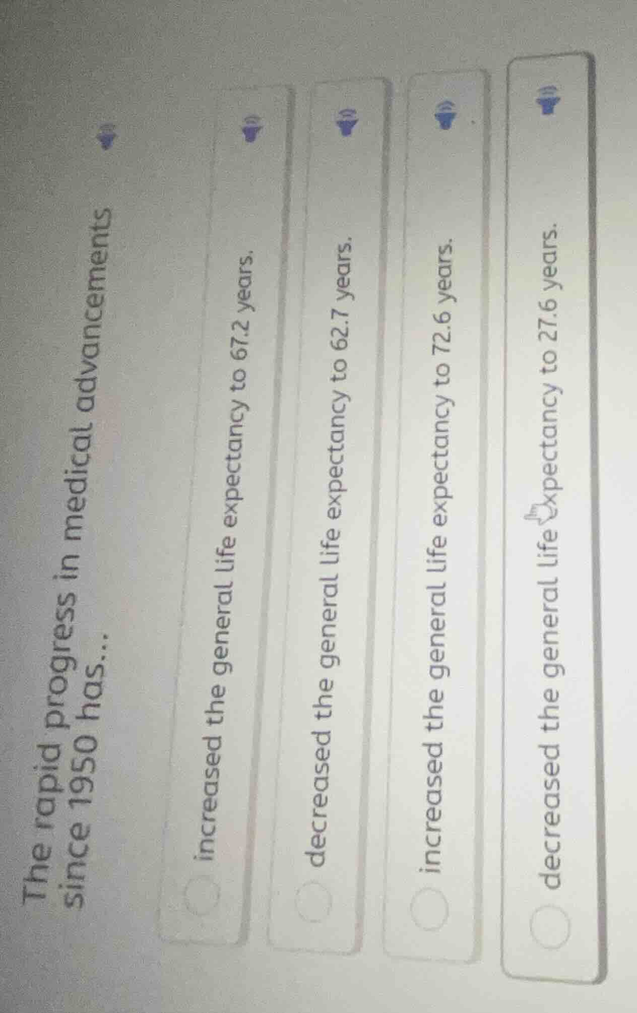 the rapid progress in medical advancements since 1950 has... increased …