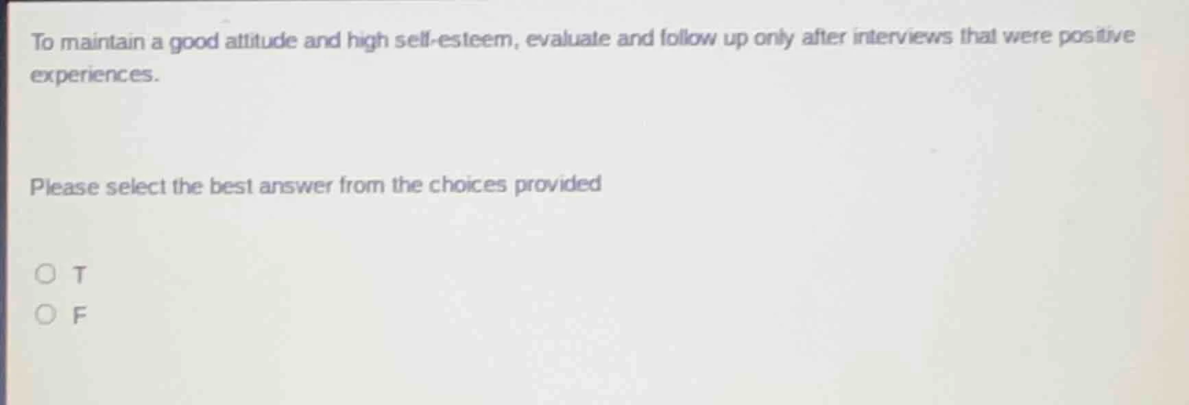 to maintain a good attitude and high self - esteem, evaluate and follow…
