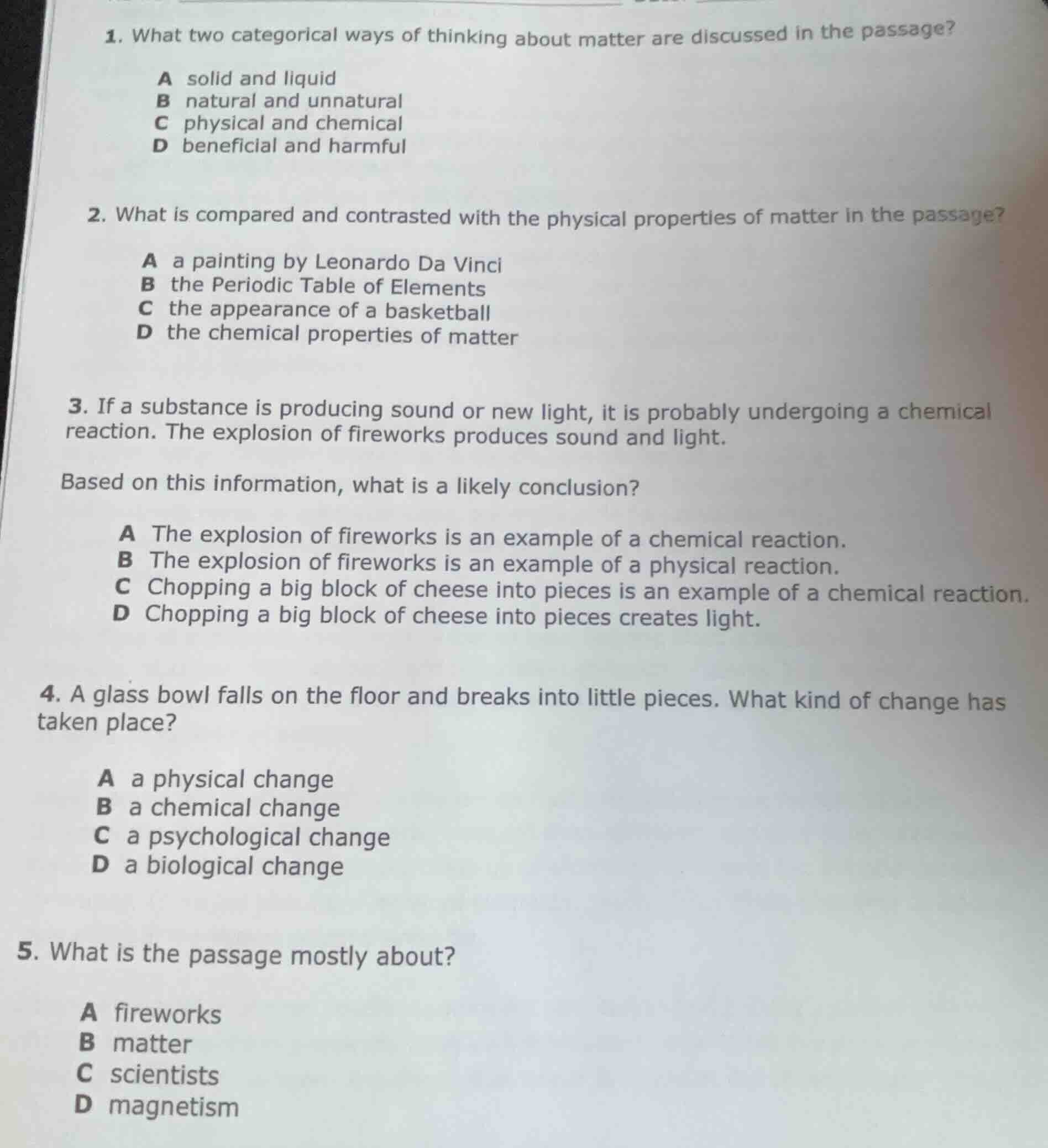 1. what two categorical ways of thinking about matter are discussed in …