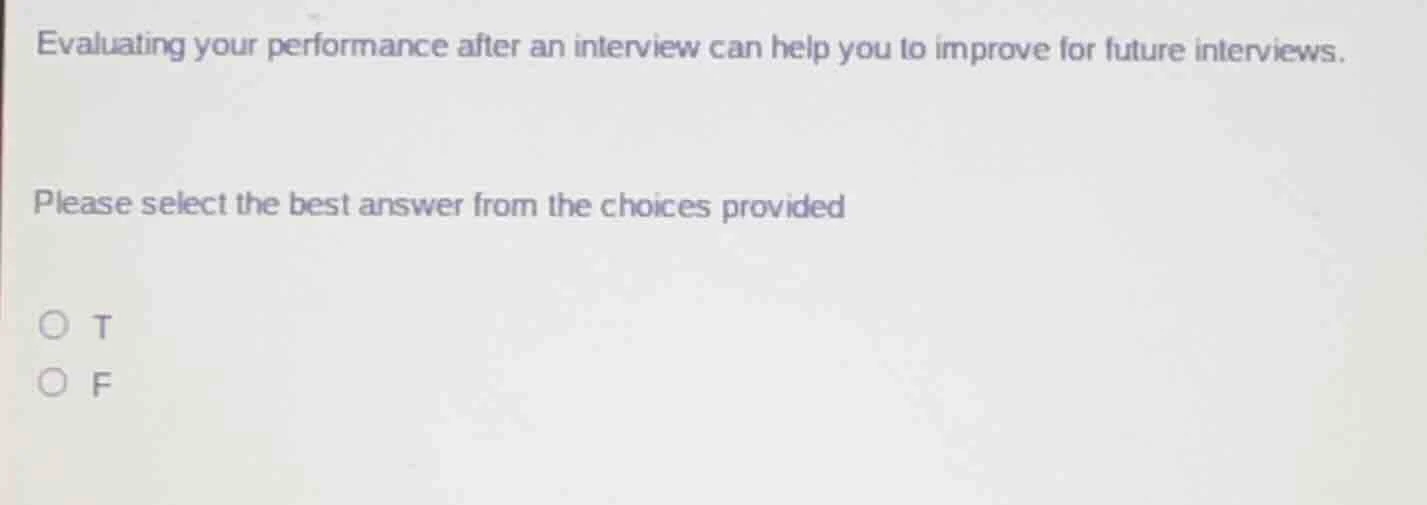 evaluating your performance after an interview can help you to improve …